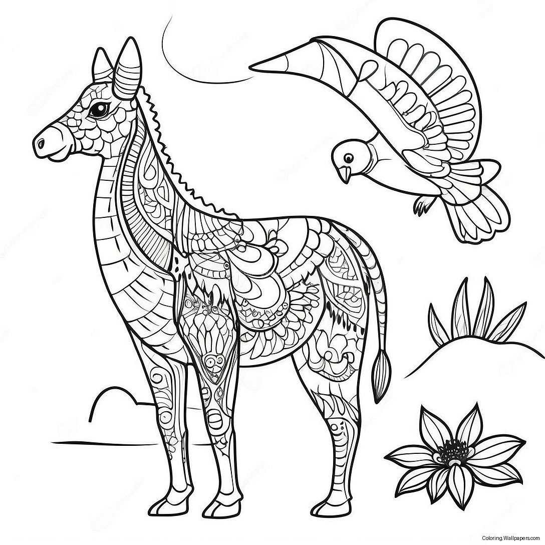 3d Animal Kingdom Coloring Page 7139