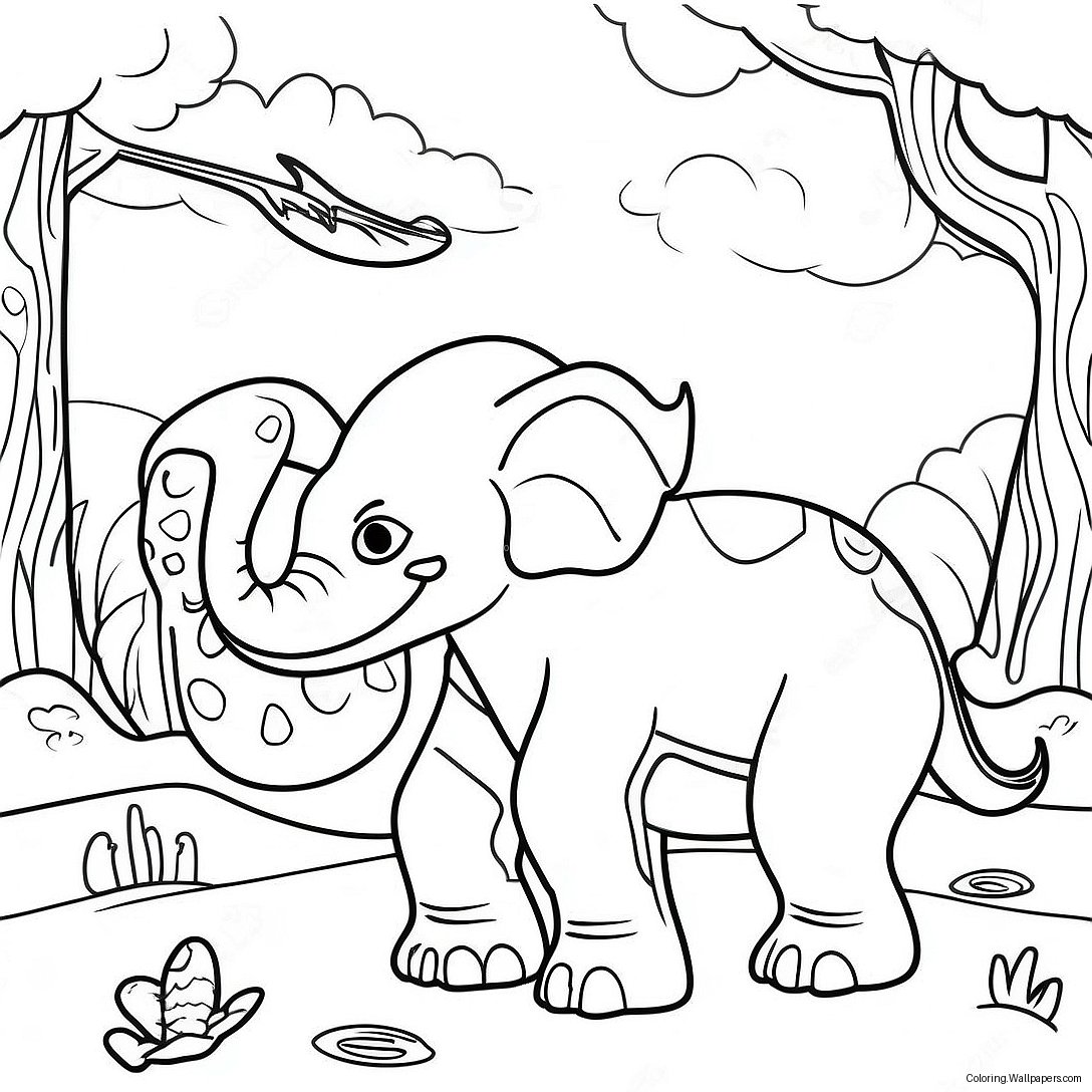 3d Animal Kingdom Coloring Page 7140