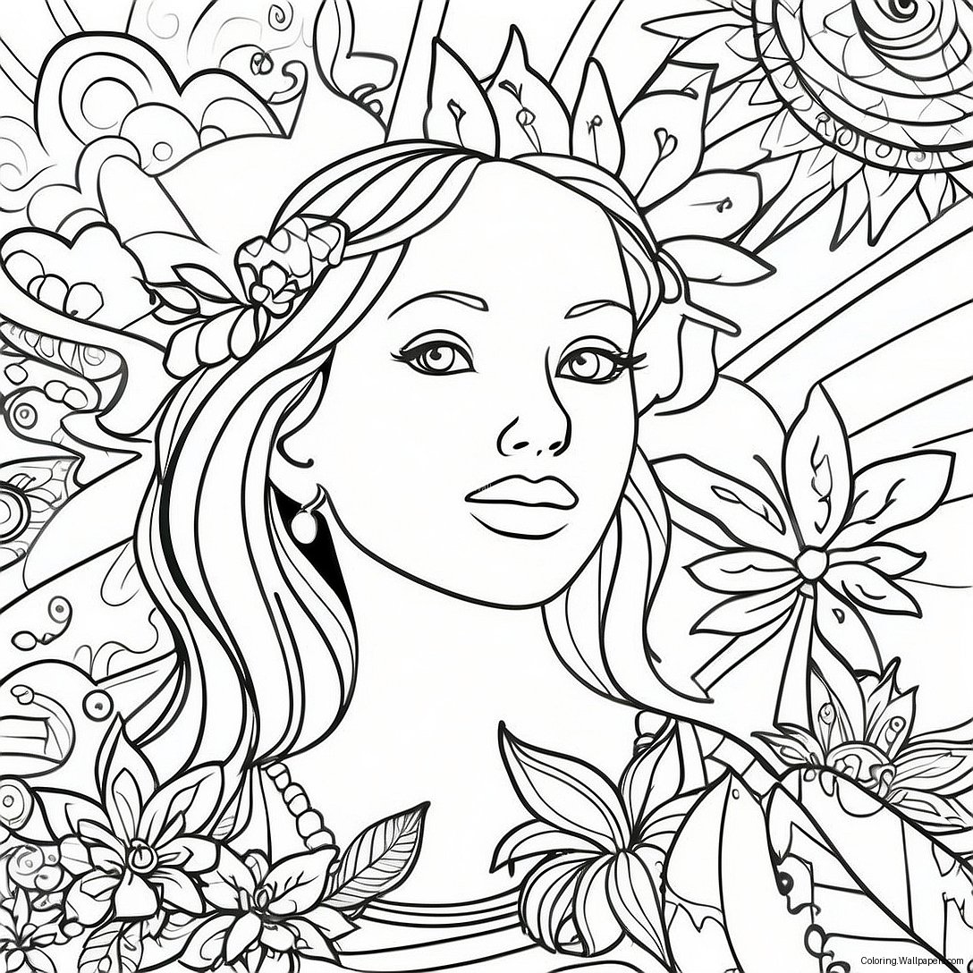 420 Themed Adult Coloring Page 53294