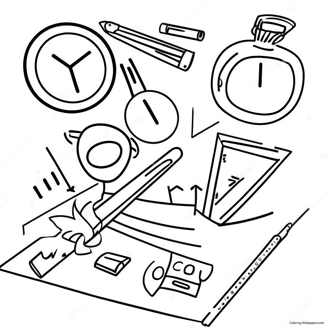 4th Grade Math Coloring Page 6675