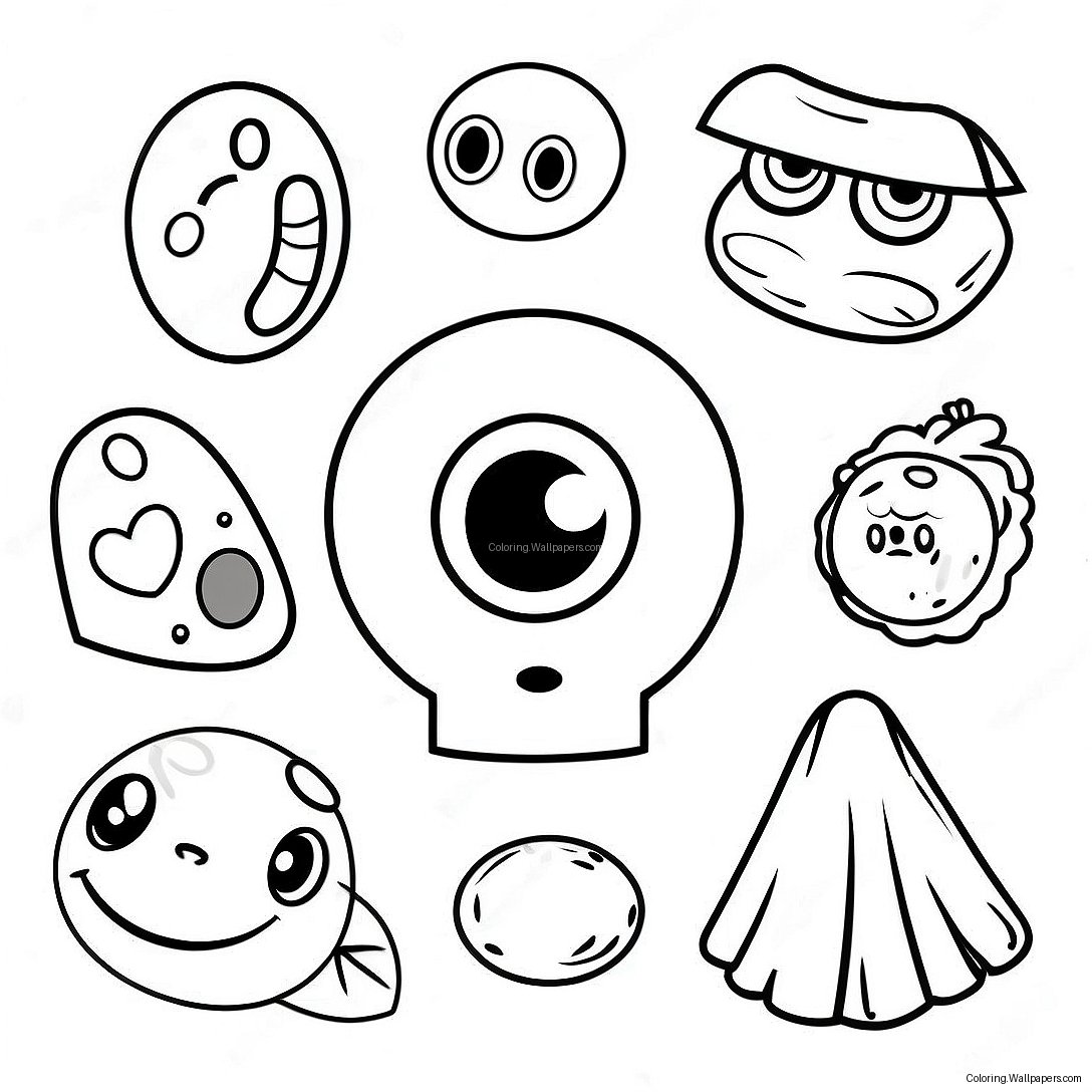 5 Senses Coloring Page 2795