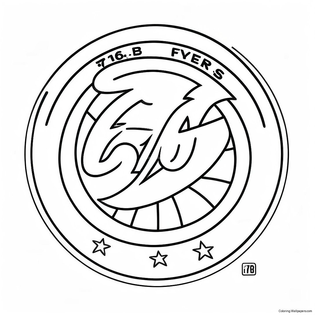 หน้าระบายสีโลโก้ 76ers 14892