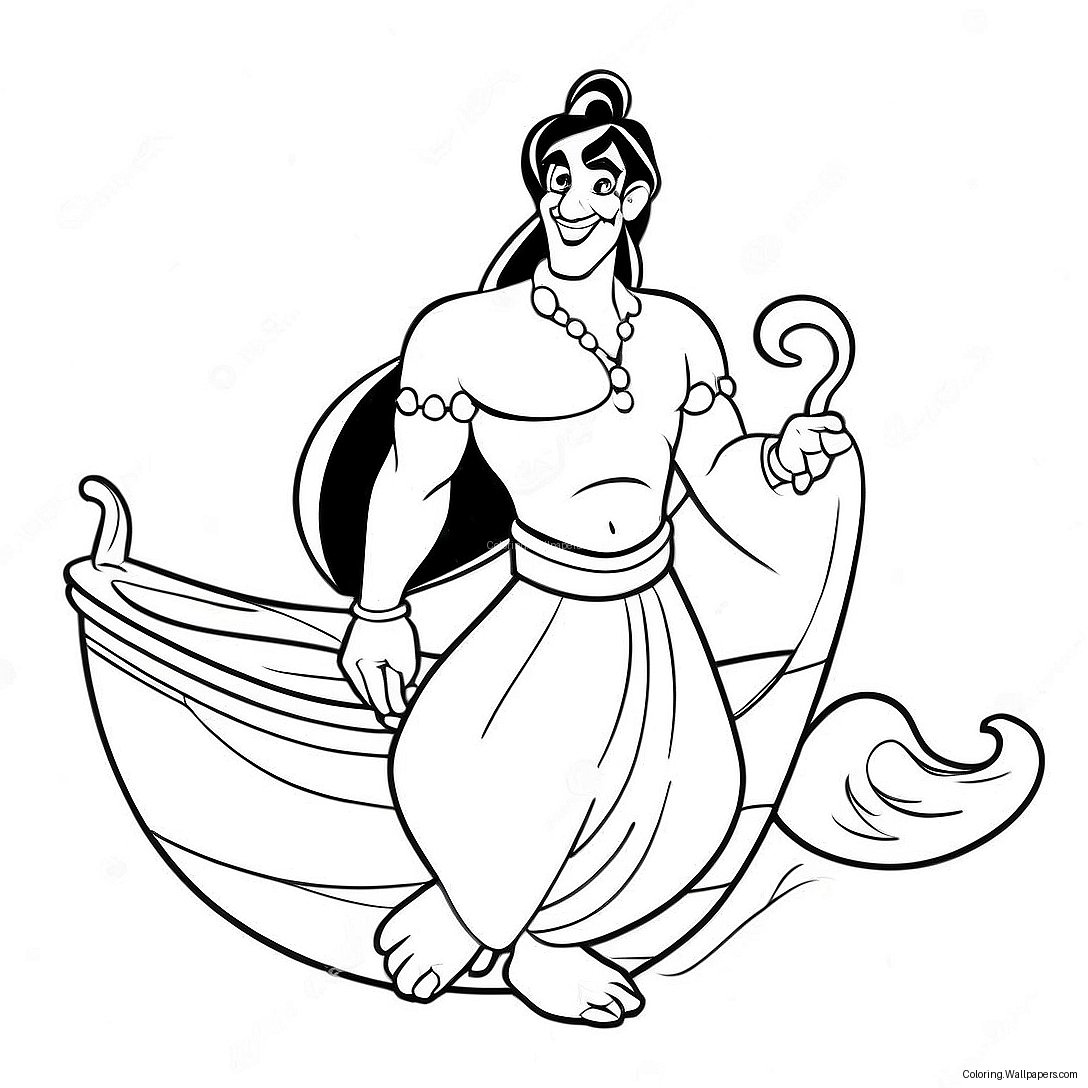 A Is For Aladdin Coloring Page 58757