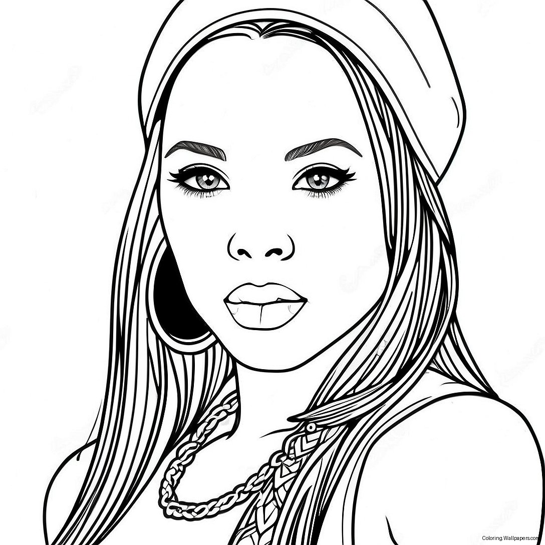 Aaliyah Coloring Page 46990