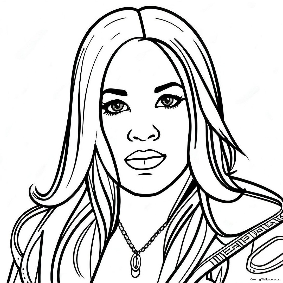 Aaliyah Coloring Page 46992