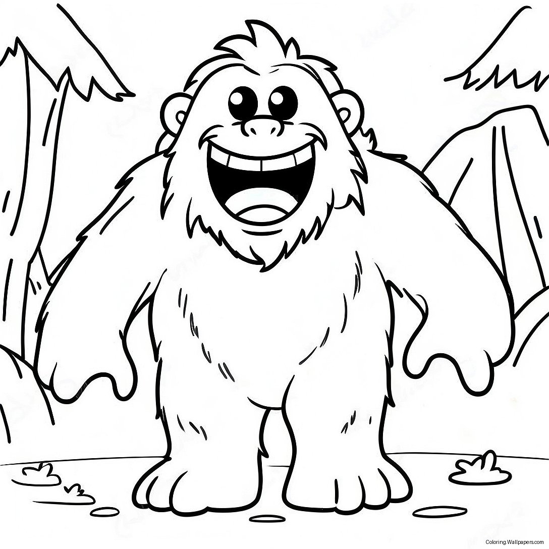 Página Para Colorear Del Yeti 37064