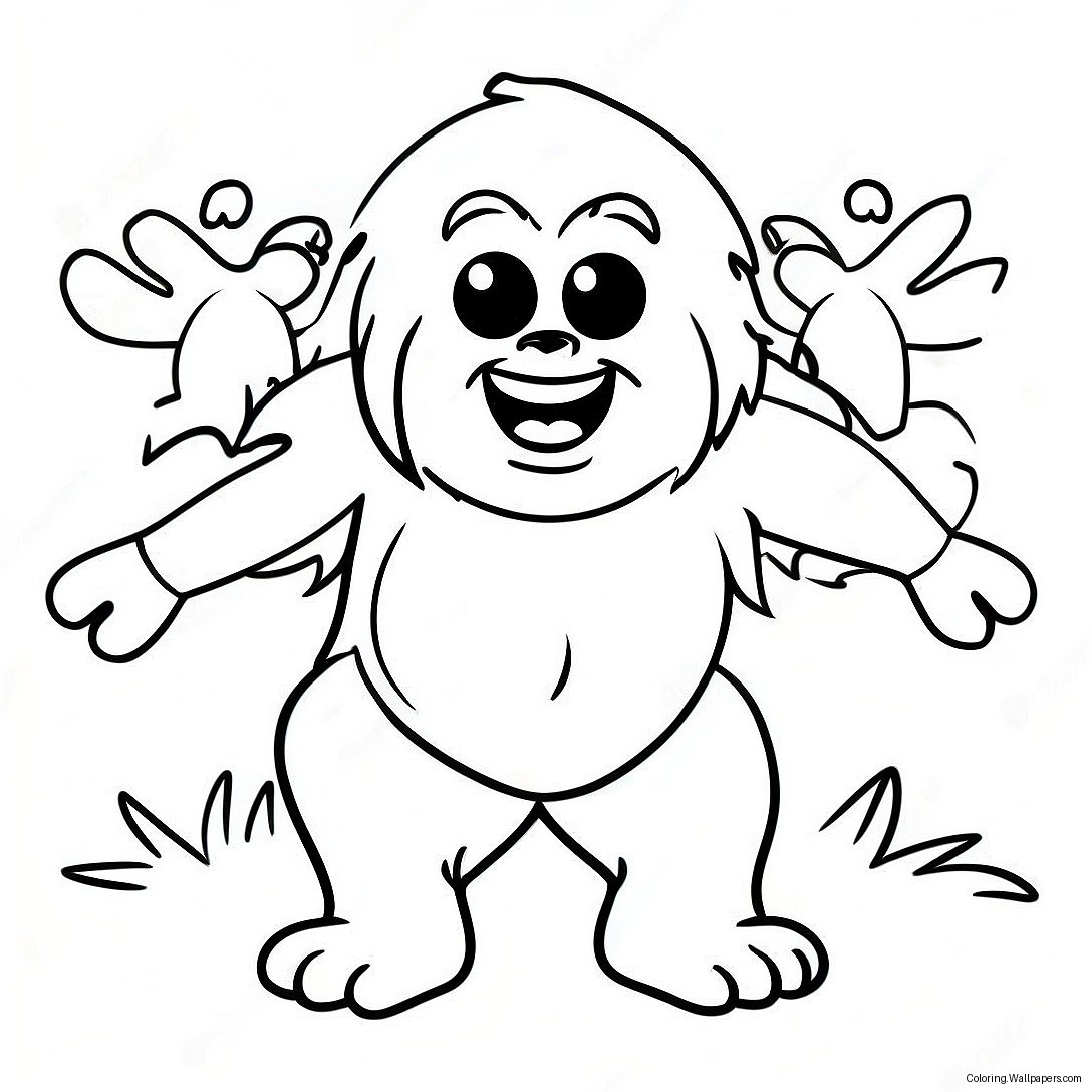 Abominable Snowman Coloring Page 37643