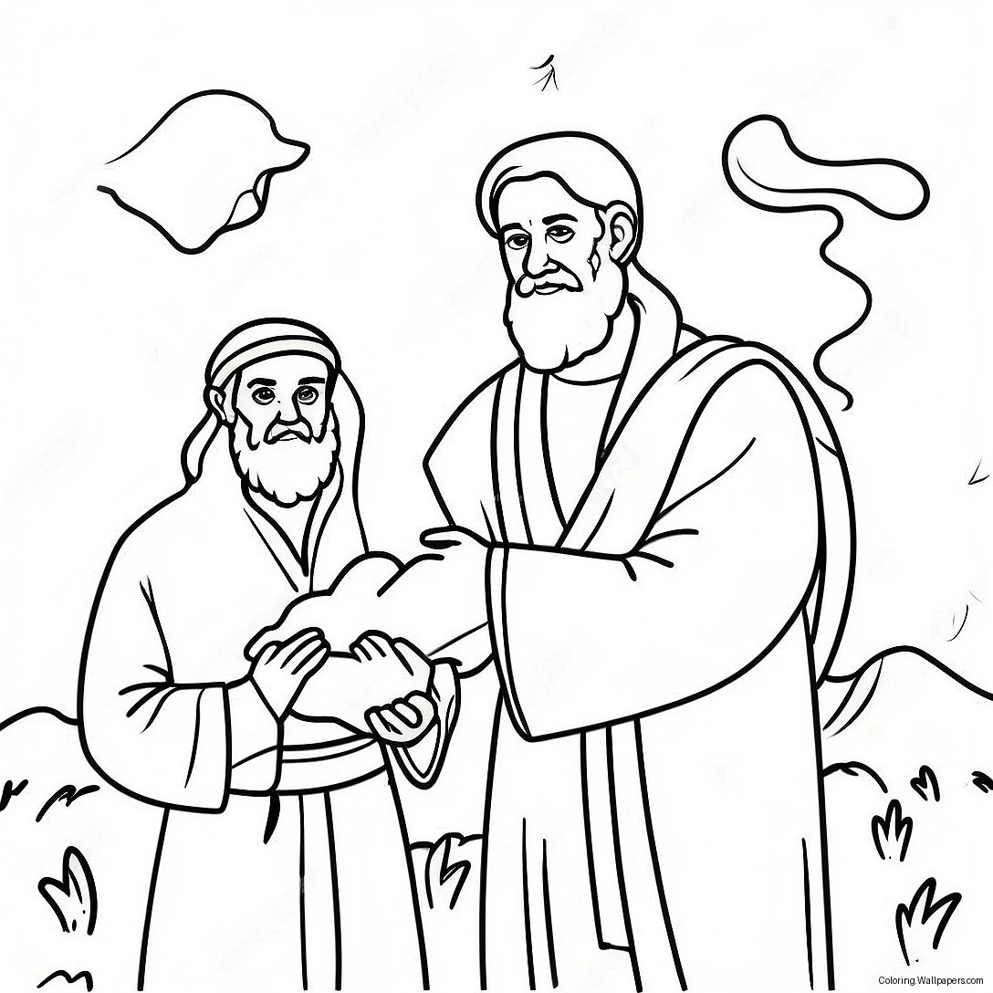 Abraham And Isaac Coloring Page 10034