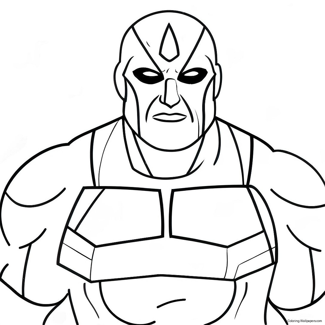 Action Heroes Coloring Page 41920