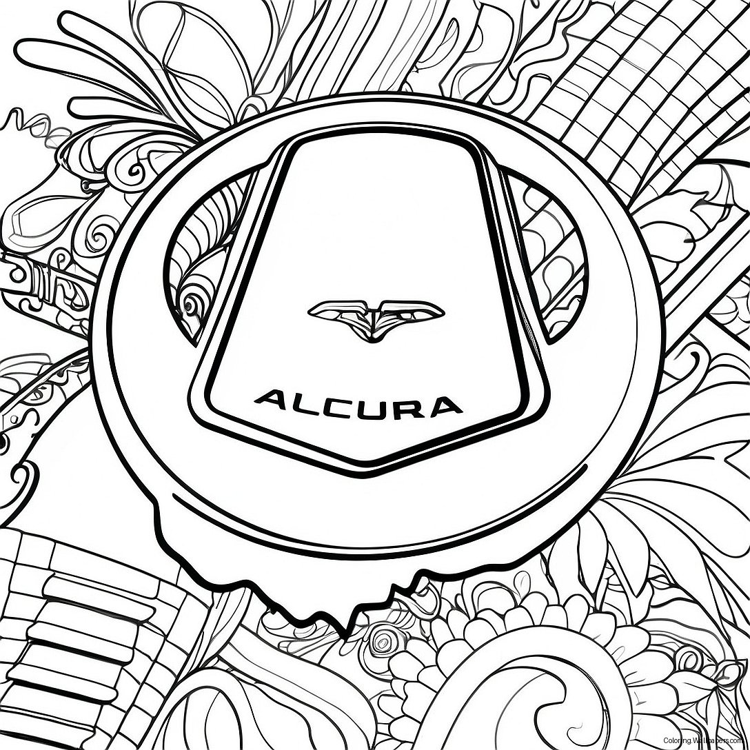 Acura Logo Kleurplaat 45788