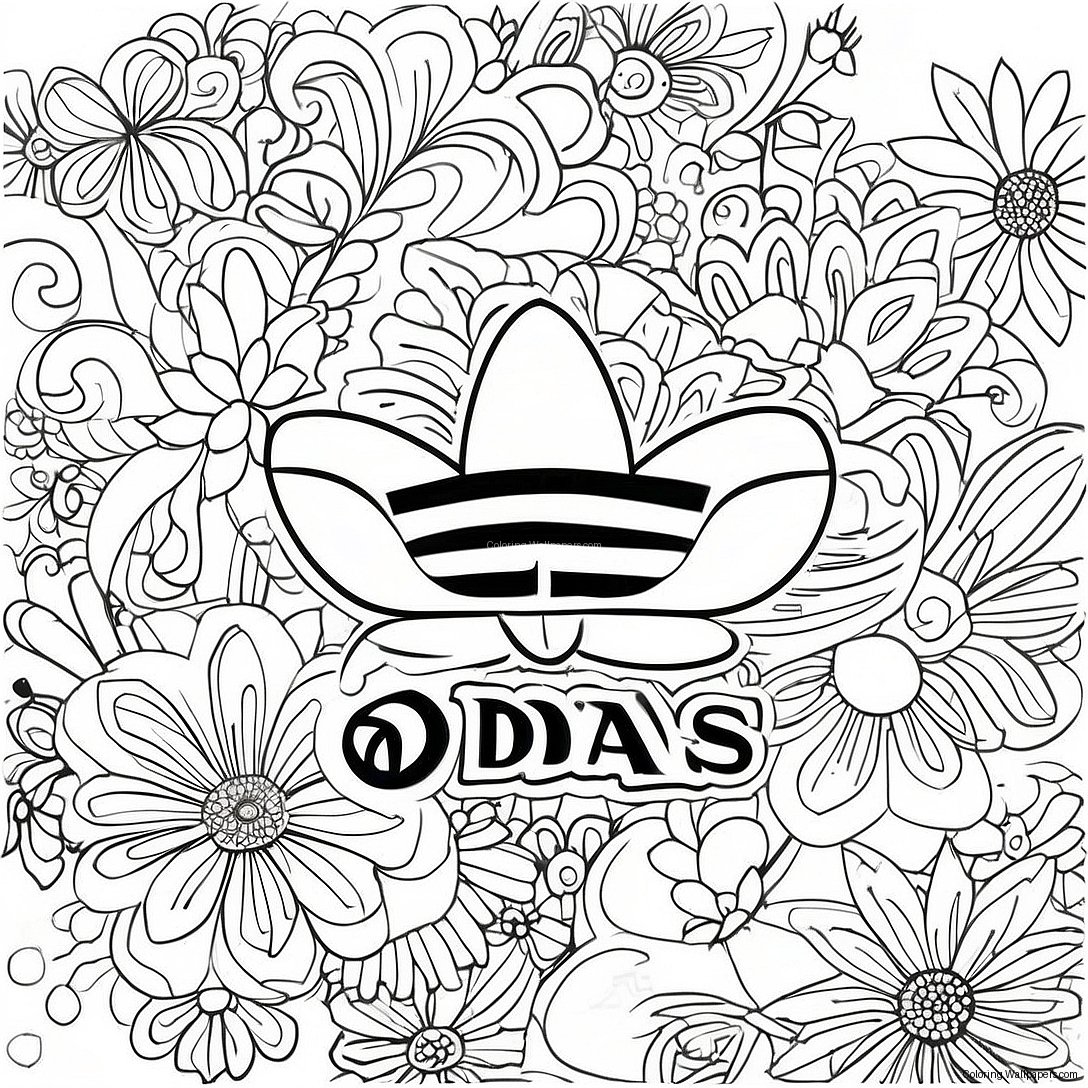 Adidas Logo Coloring Page 15917