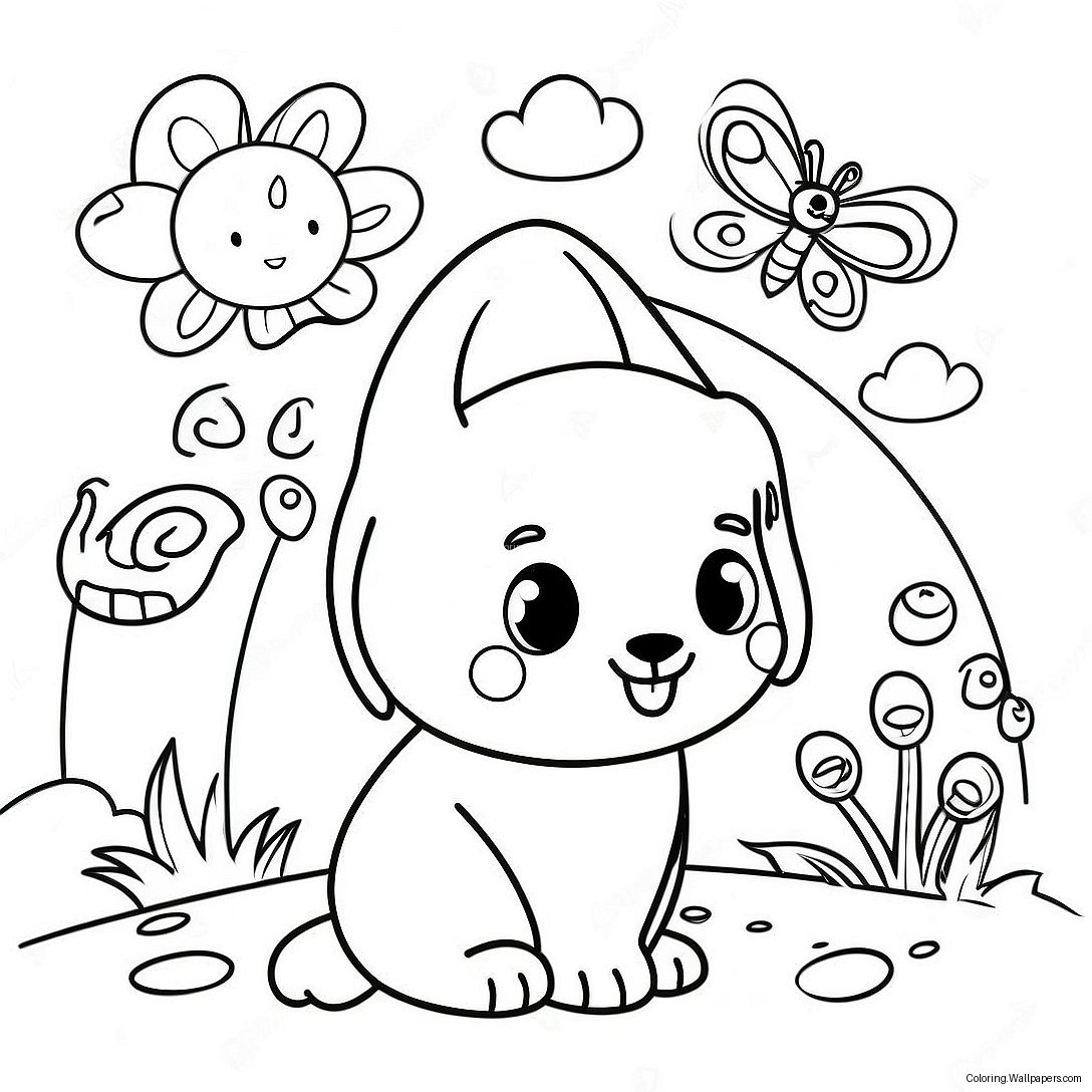 Adorable Animals Celebrating Earth Day Coloring Page 34482