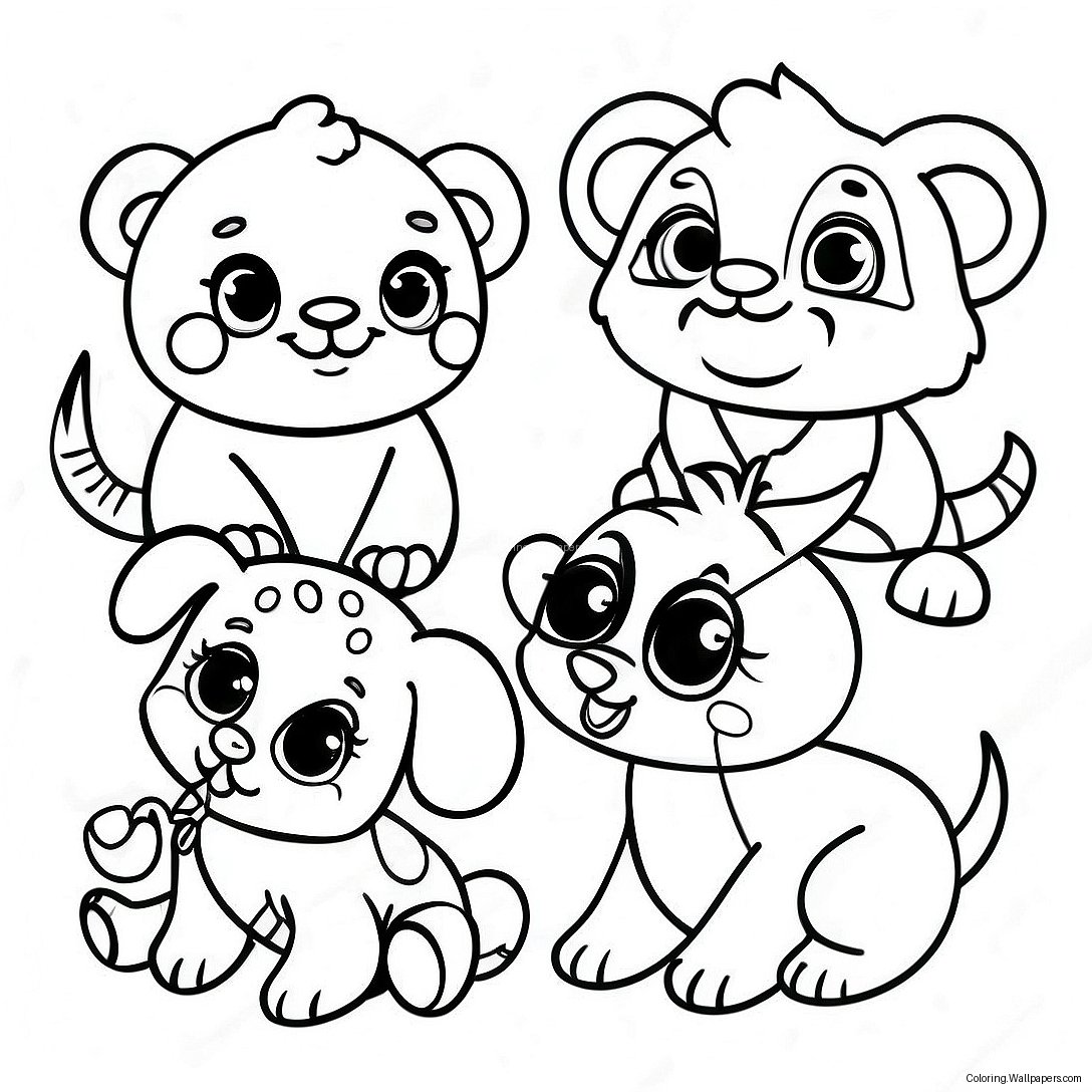 Páginas Para Colorir: Adoráveis Animais De Bebê Abc 19585