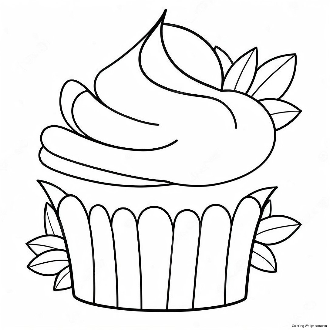 Adorable Cupcake Ausmalbild 17839