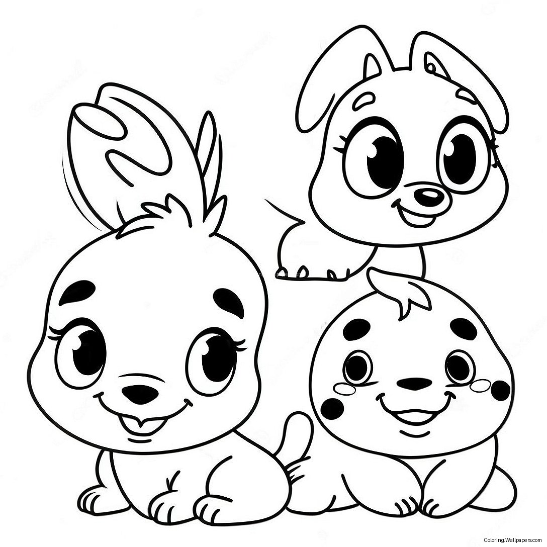 Adorable Disney Animal Friends Coloring Page 14823