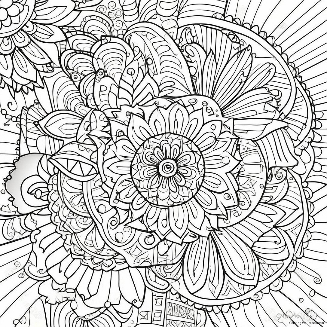 Adult Mandala Coloring Page 52589