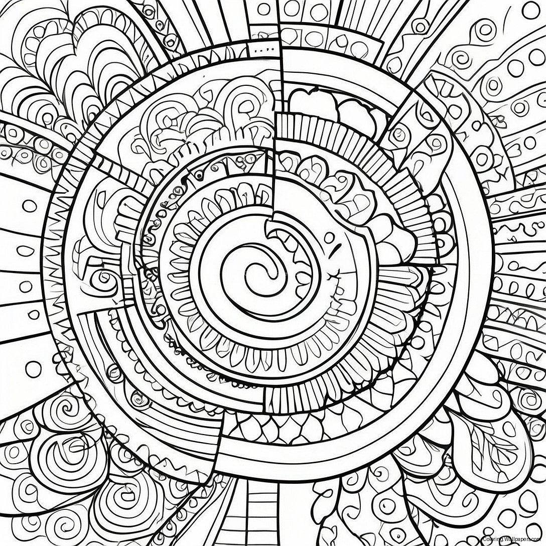 Adult Mandala Coloring Page 52591