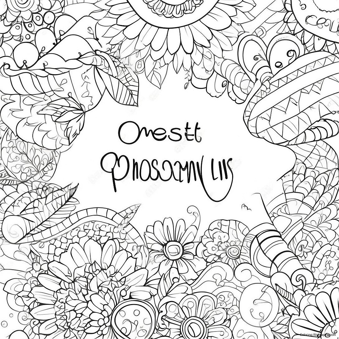 Adult Swear Words Coloring Page 6491