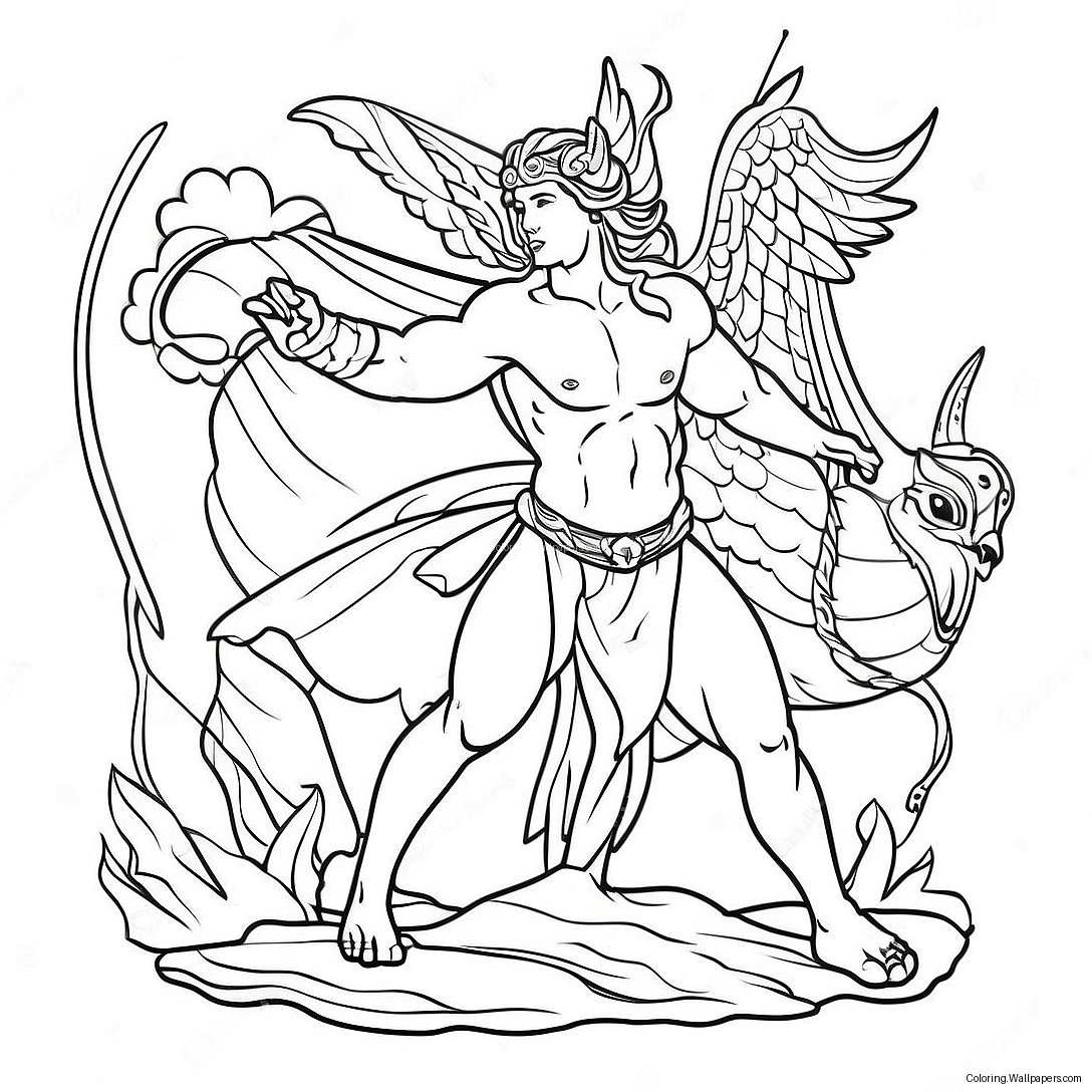 Advanced Mythology Coloring Page 45191