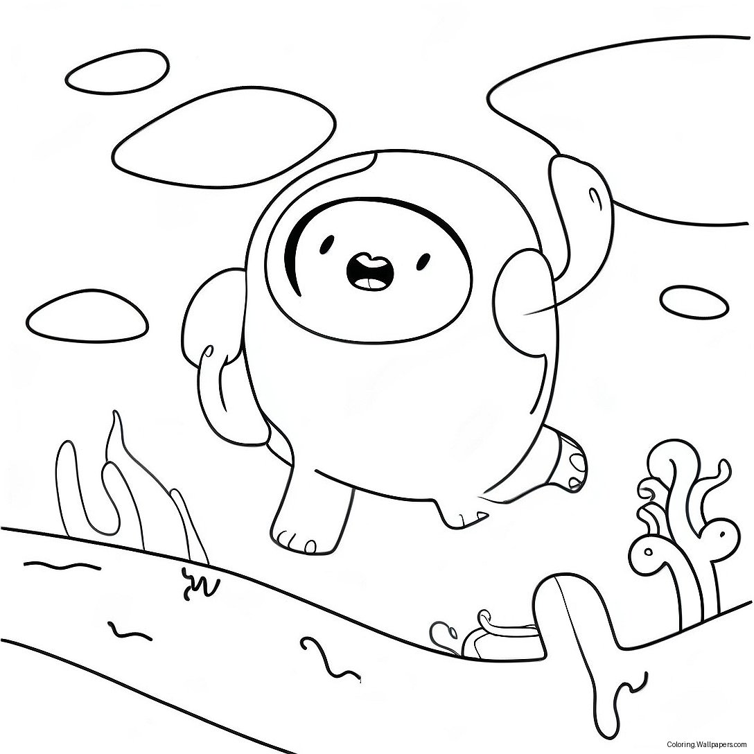 Adventure Time Coloring Page 484