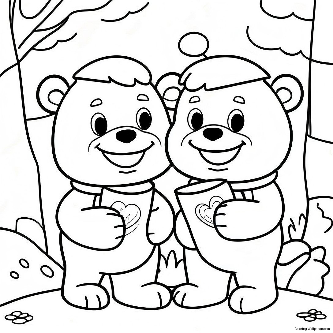 Página Para Colorir Dos Urso Berenstain Aventureiros 6109