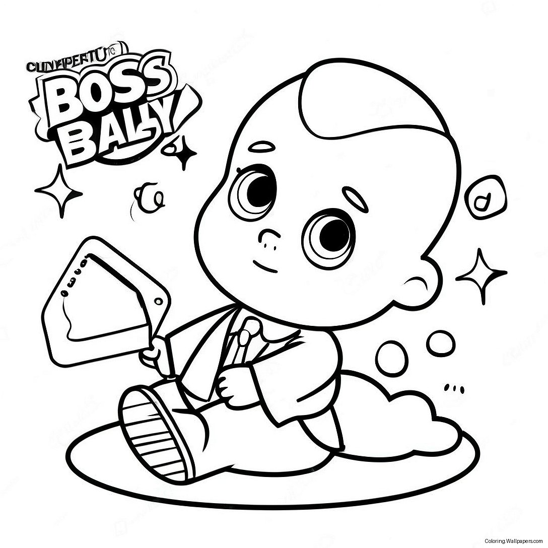 Página Para Colorear De Boss Baby Aventurero 42565