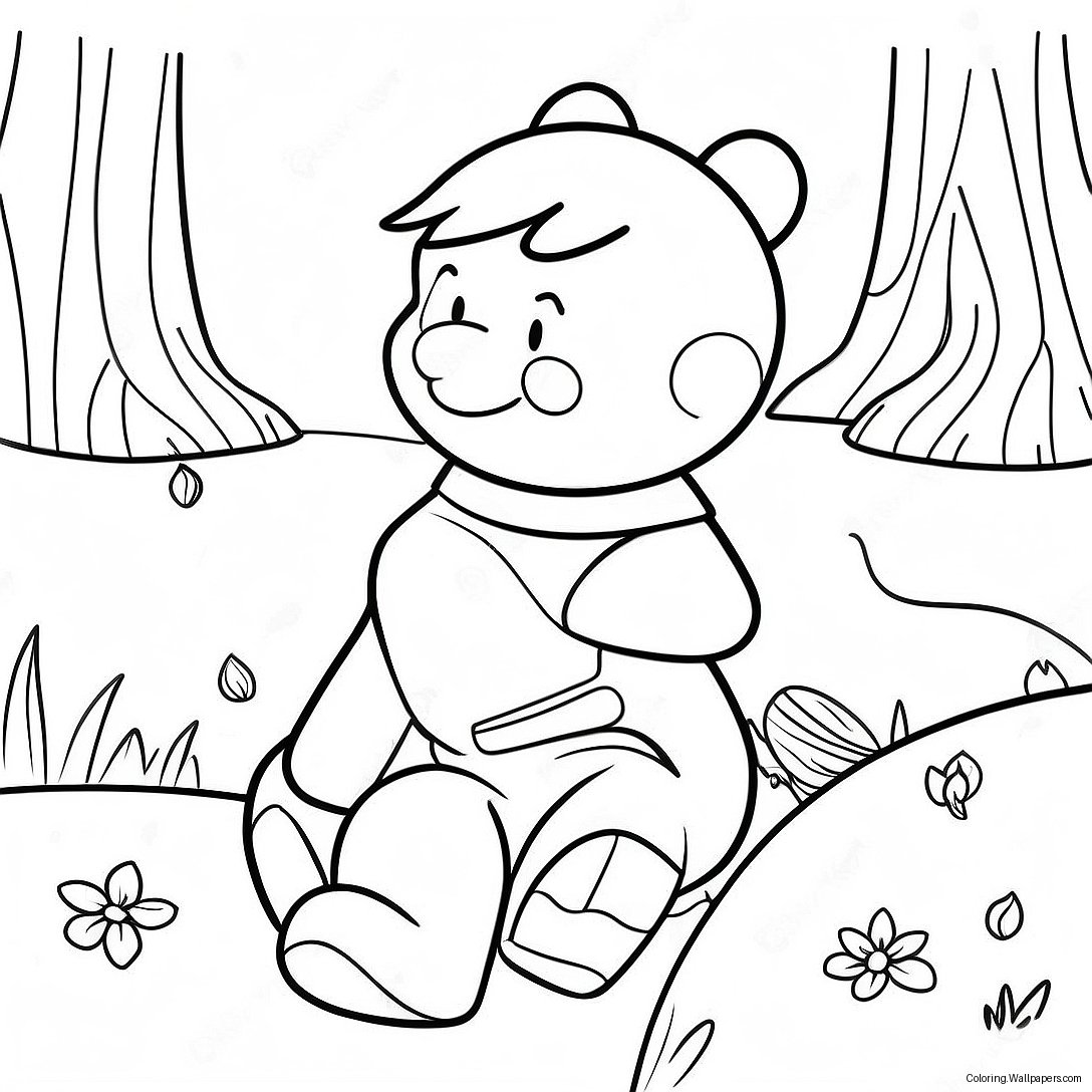 Adventurous Christopher Robin Coloring Page 27191