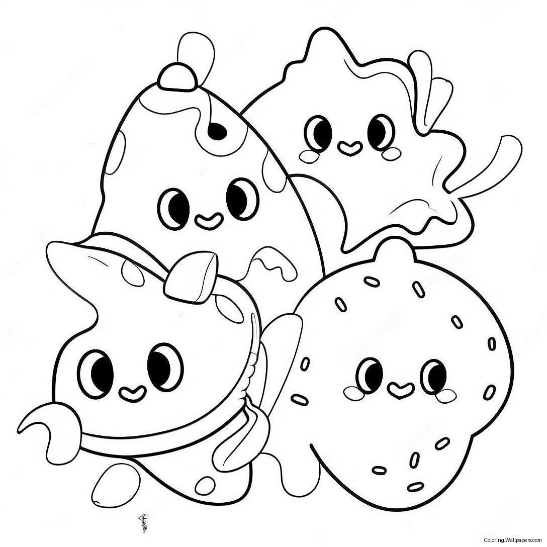 Adventurous Cookie Run Characters Coloring Page 14937