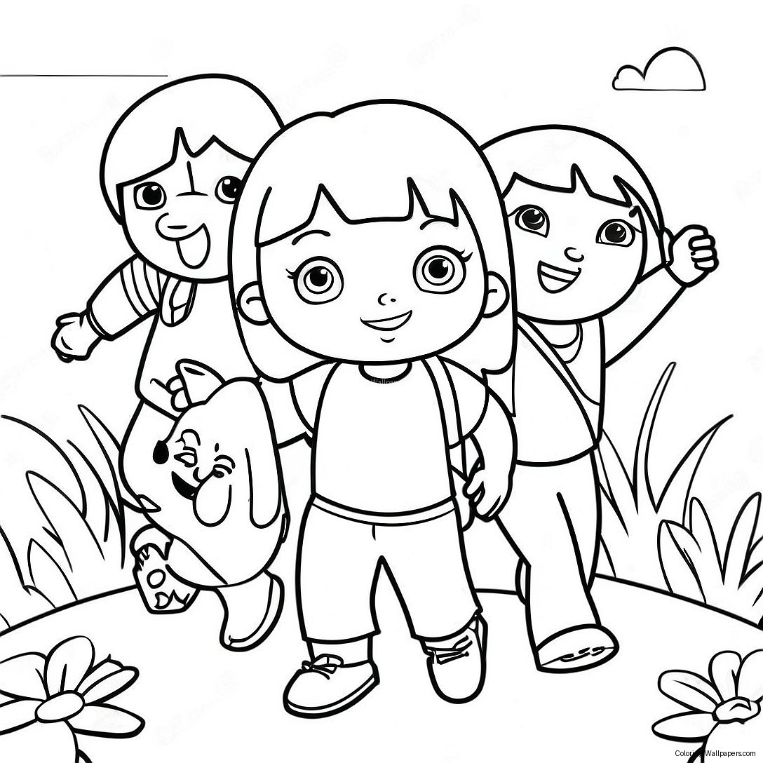 Adventurous Dora And Friends Coloring Page 19740