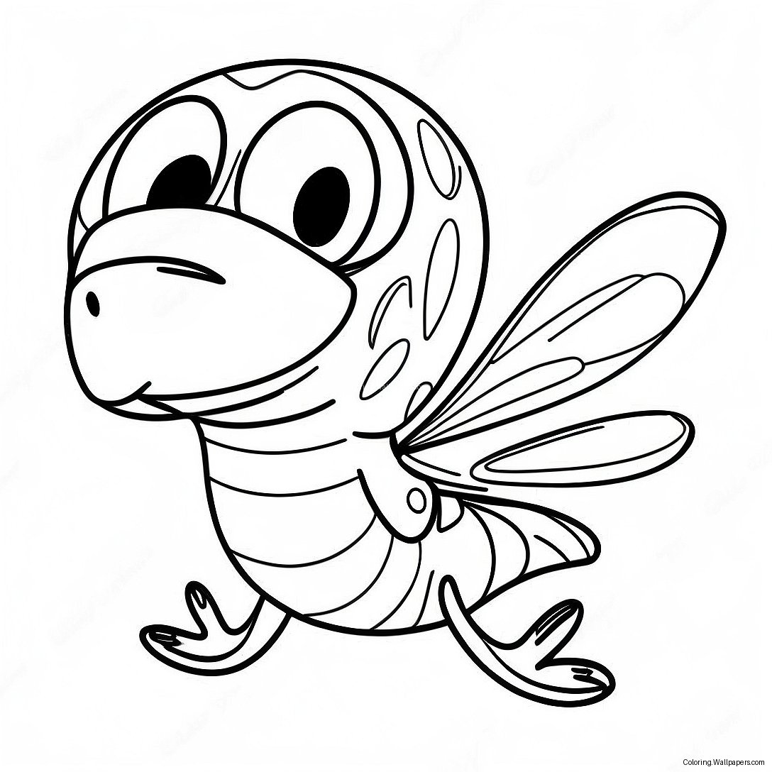 Adventurous Fly Guy Coloring Page 19052