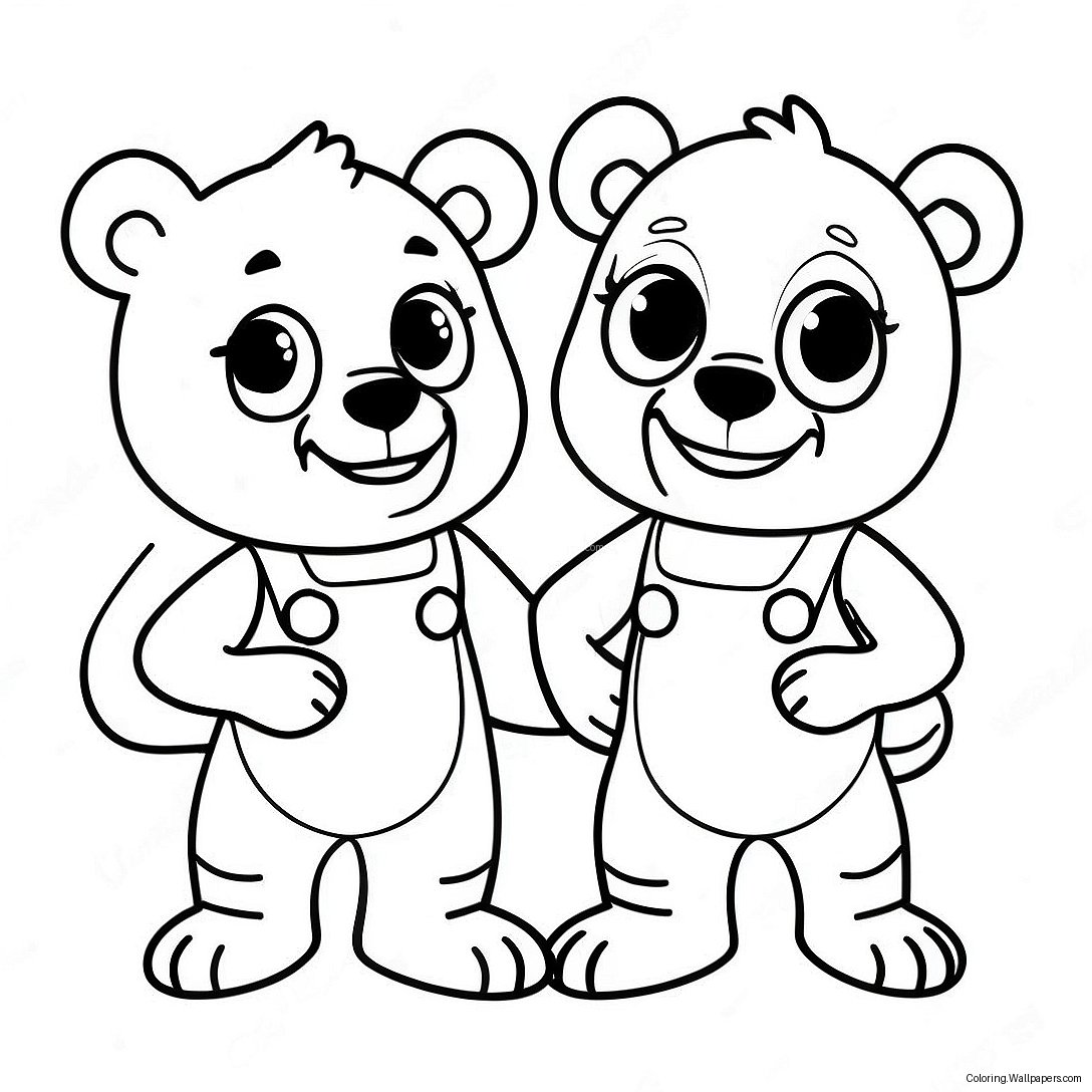 Adventurous Goldie And Bear Coloring Page 57854