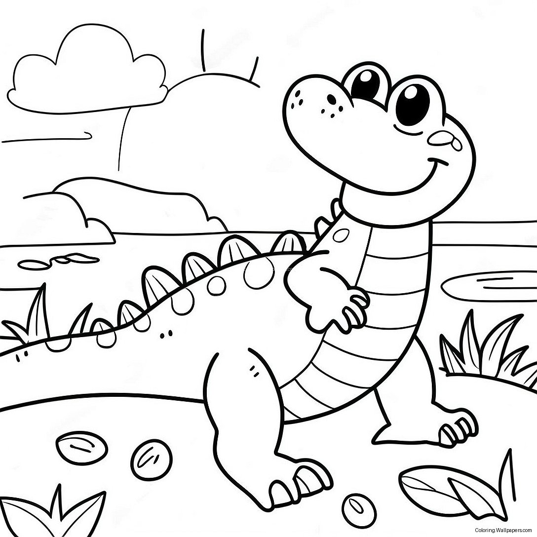 Página Para Colorir Do Lyle Lyle Crocodilo Aventureiro 35919