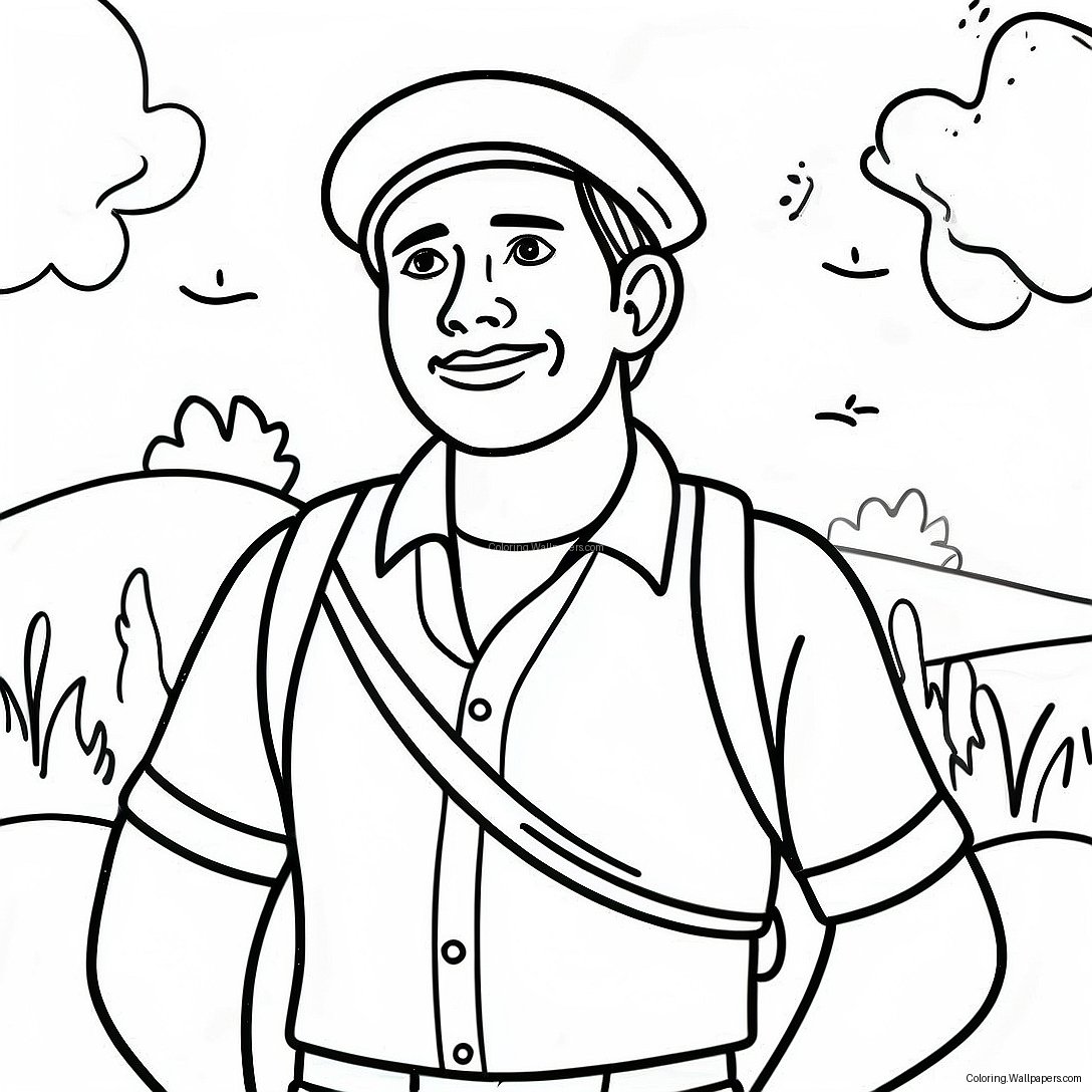 Adventurous Missionary Coloring Page 29161