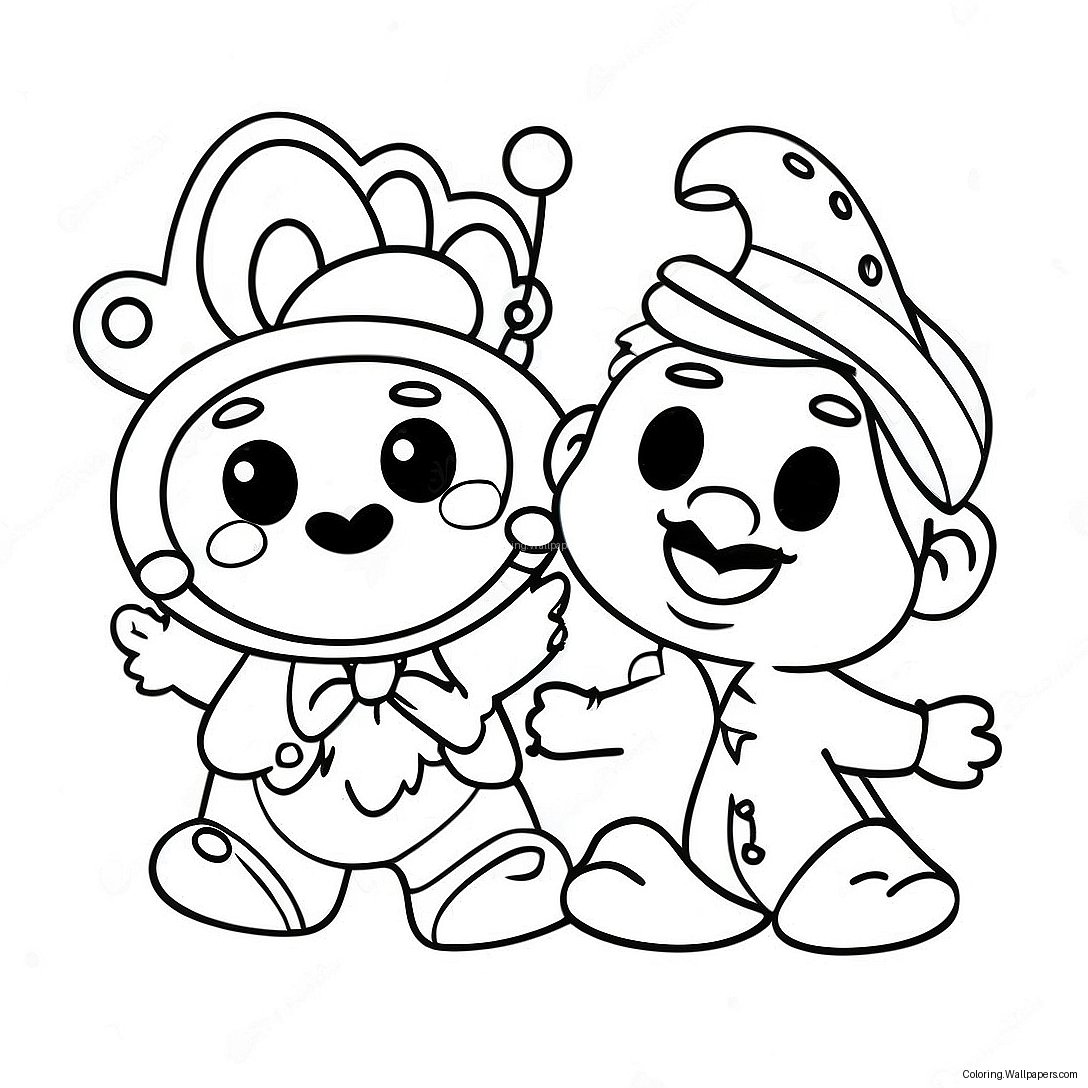 Adventurous Muppet Babies Coloring Page 3932