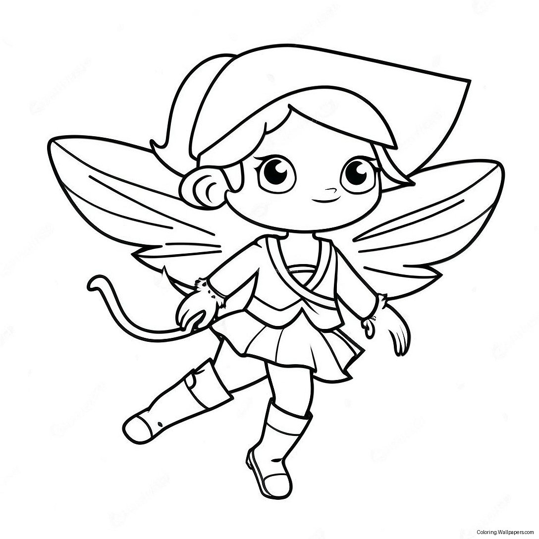 Adventurous Pirate Fairy Coloring Page 41869