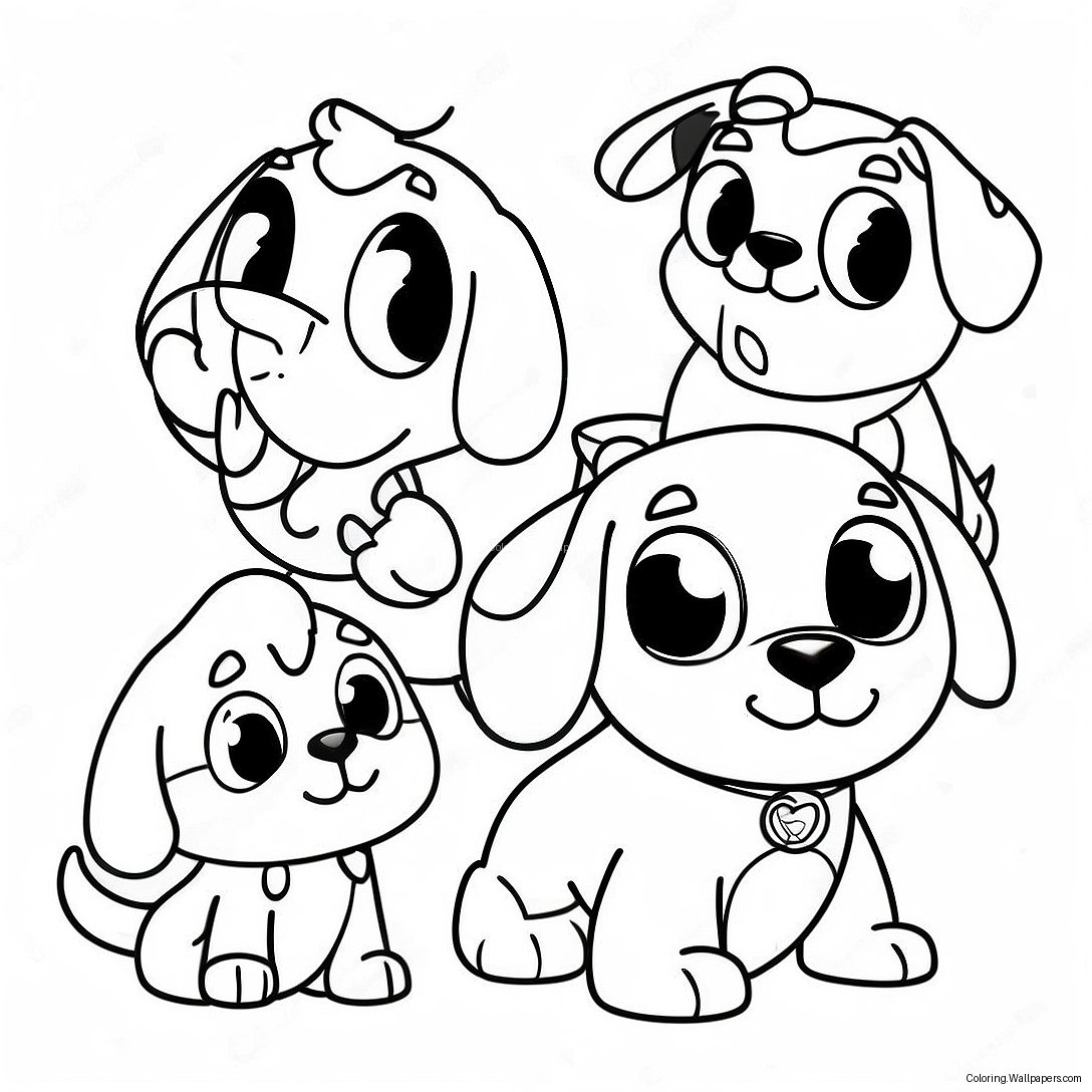 Macera Dolu Pound Puppies Boyama Sayfası 47721