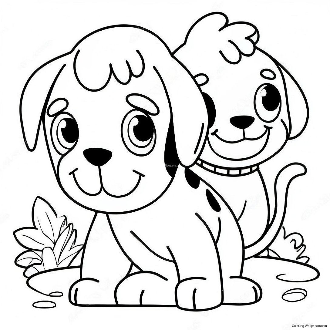 Adventurous Pound Puppies Coloring Page 47723