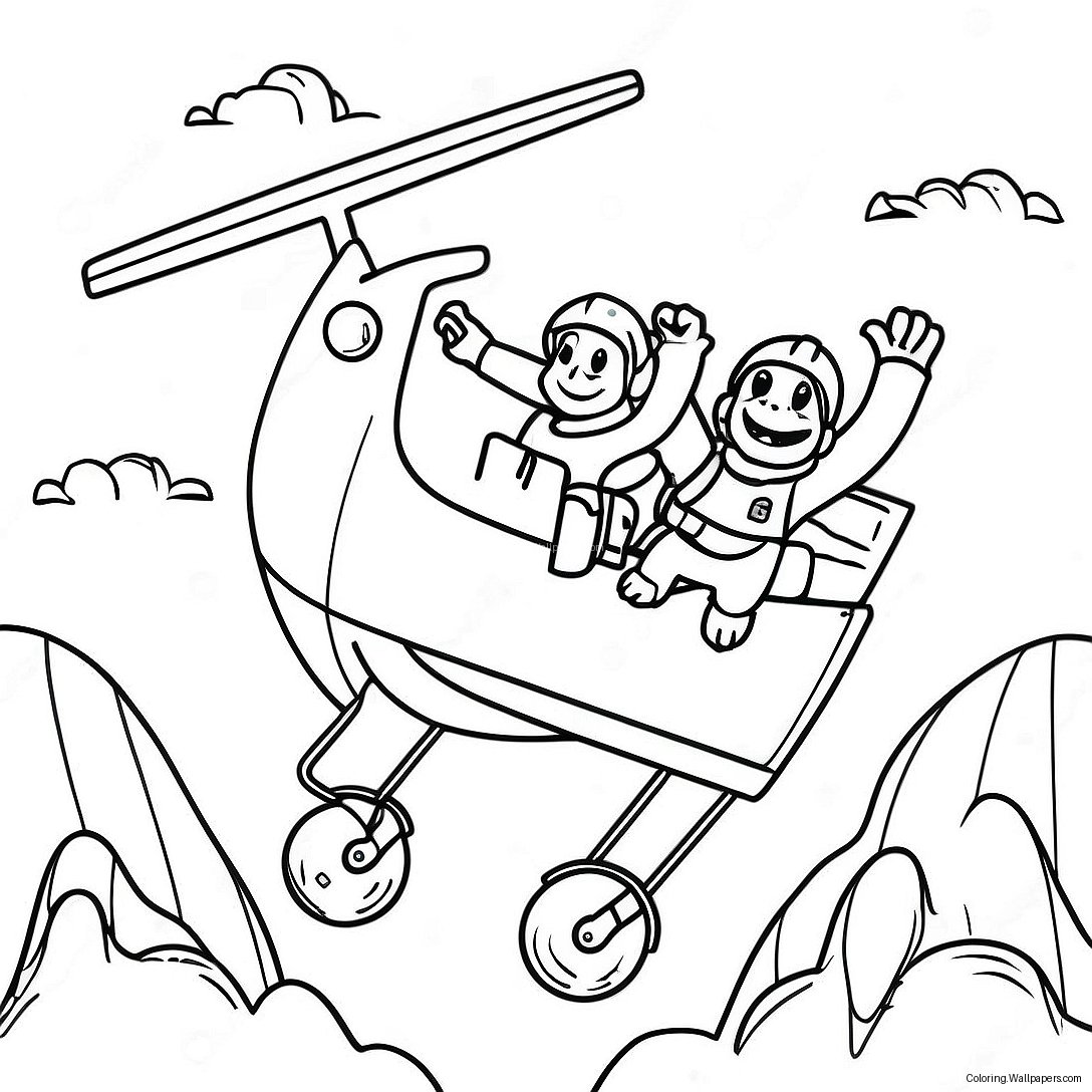 Adventurous Rescue Riders Coloring Page 7359