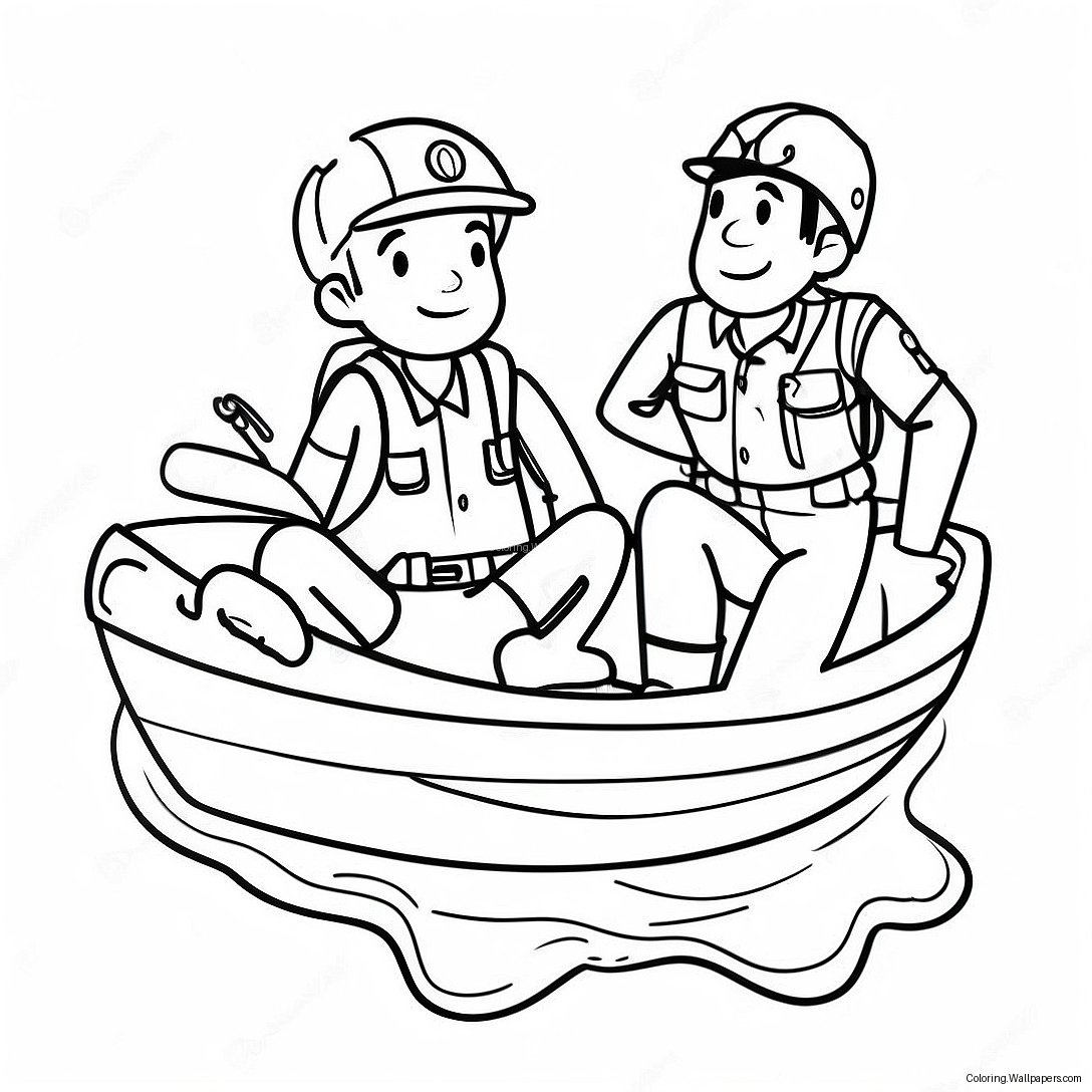 Adventurous Rescue Riders Coloring Page 7475