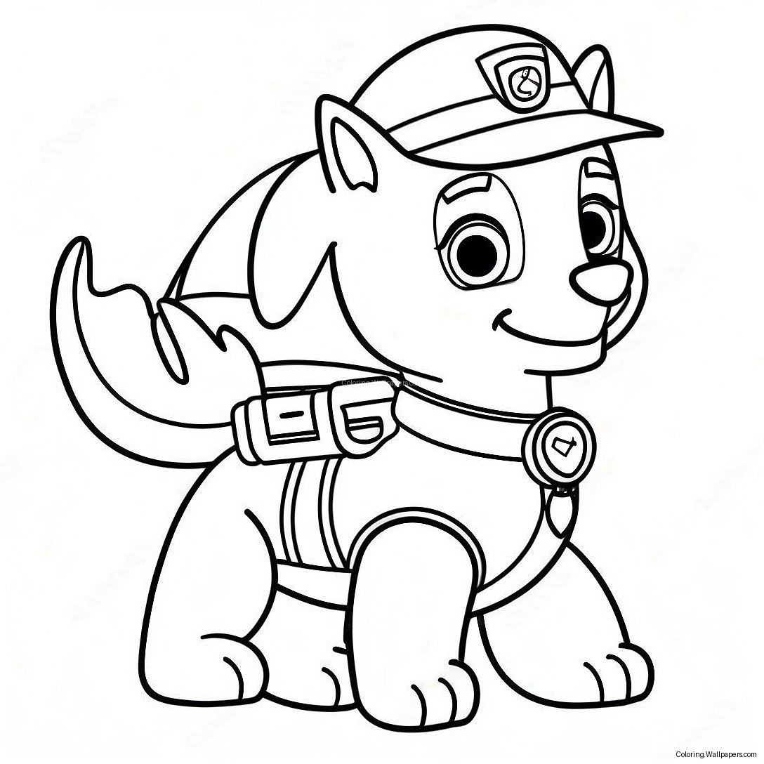 Adventurous Rex From Paw Patrol Coloring Page 52673