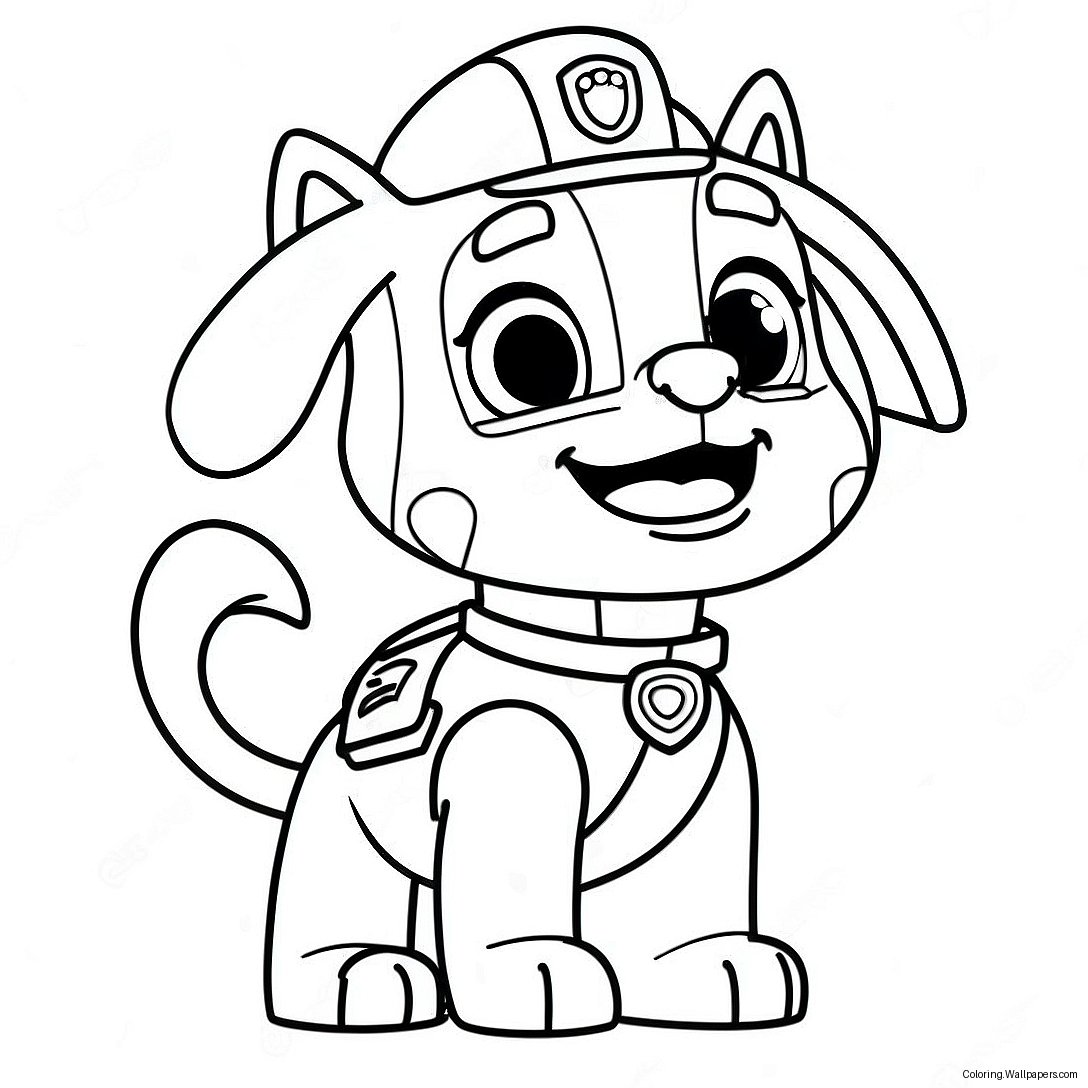 Äventyrlig Rex Från Paw Patrol Målarbild 52676