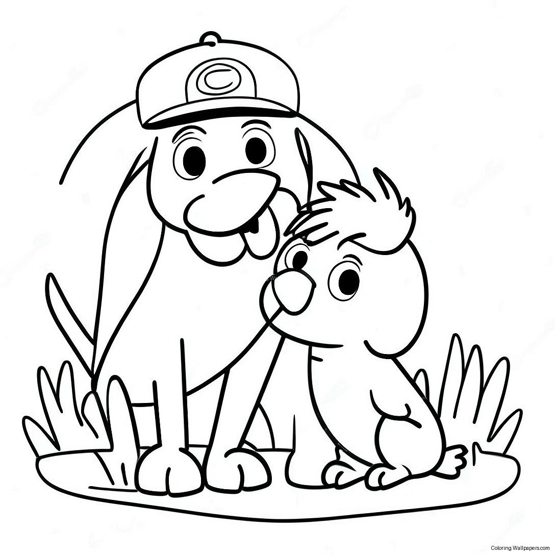 Adventurous Ruff Ruff And Dave Coloring Page 42556