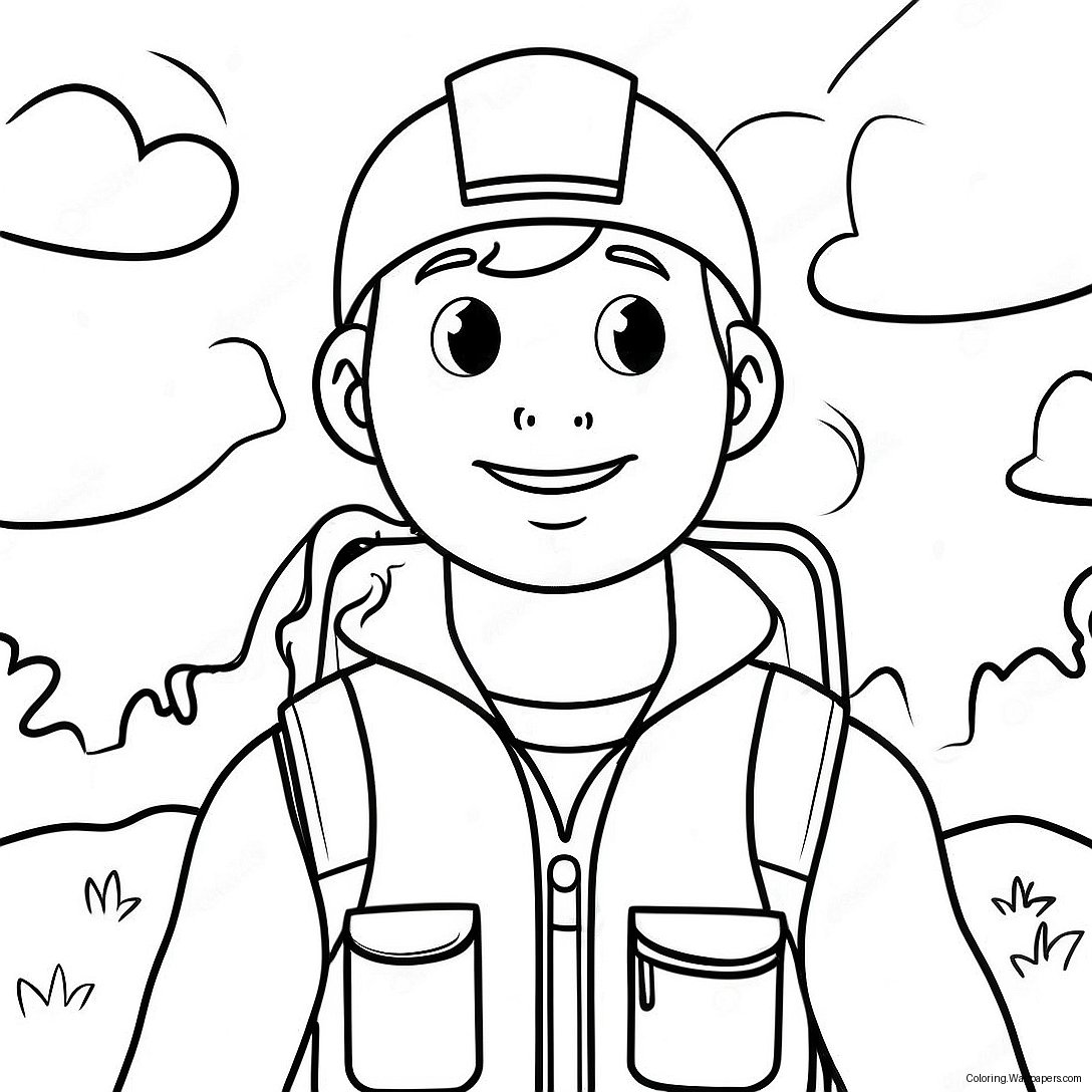 Adventurous Ryan Coloring Page 4345