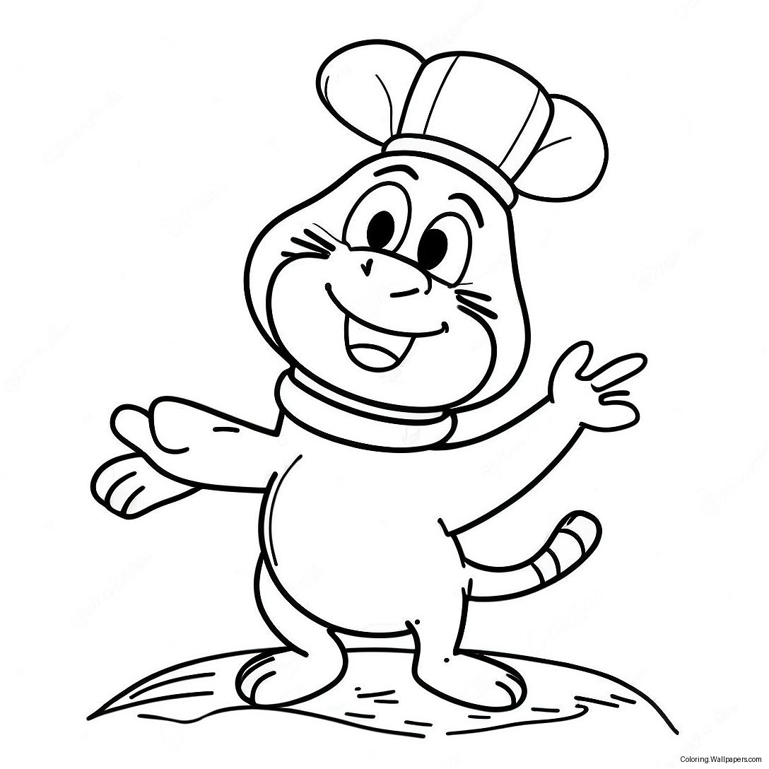 Adventurous Sandy Cheeks Coloring Page 11715