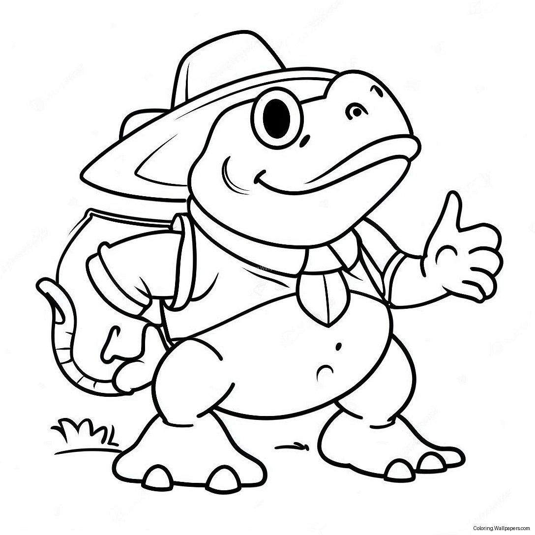 Adventurous Sheriff Toadster Coloring Page 38301