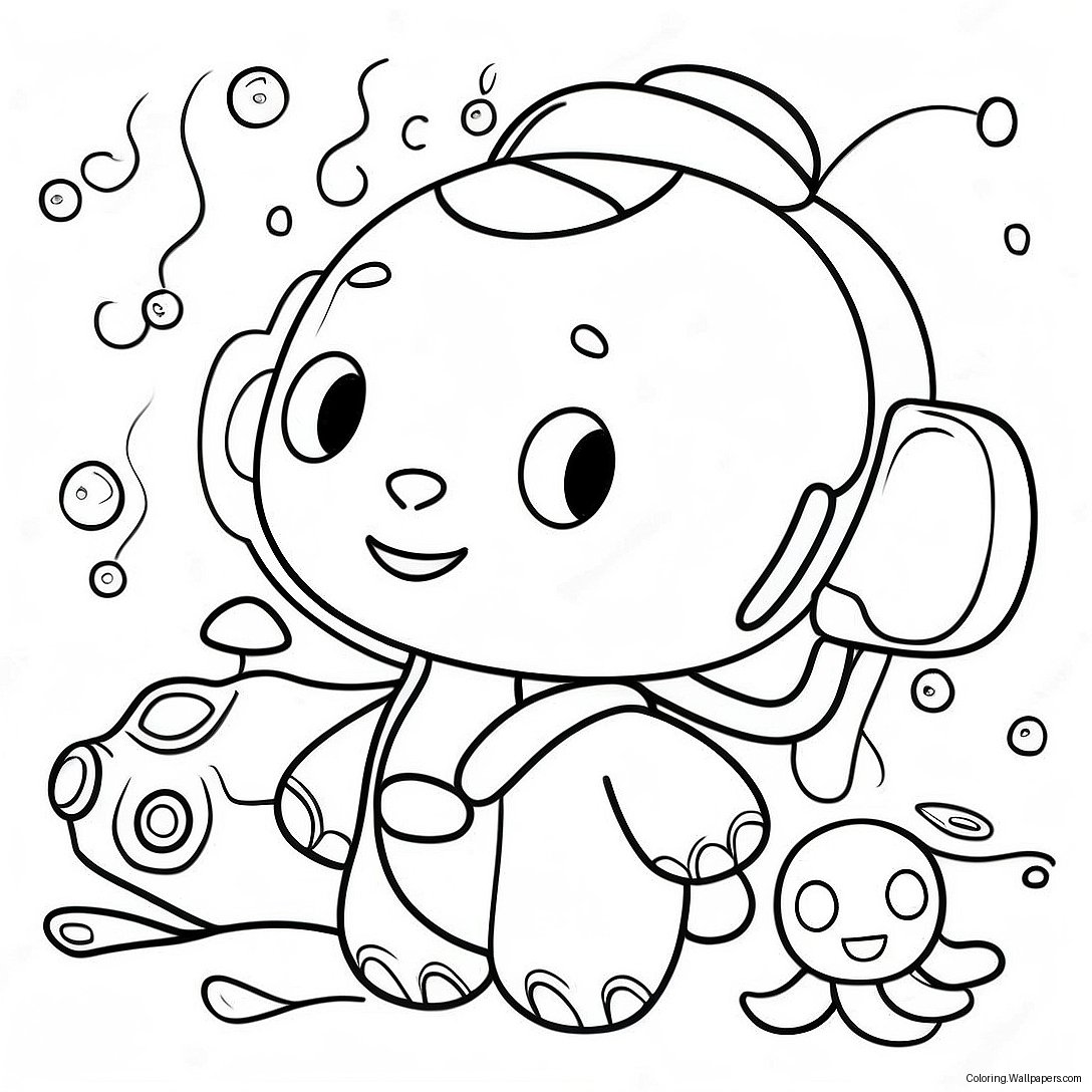 Adventurous Vegimal Octonauts Coloring Page 56610