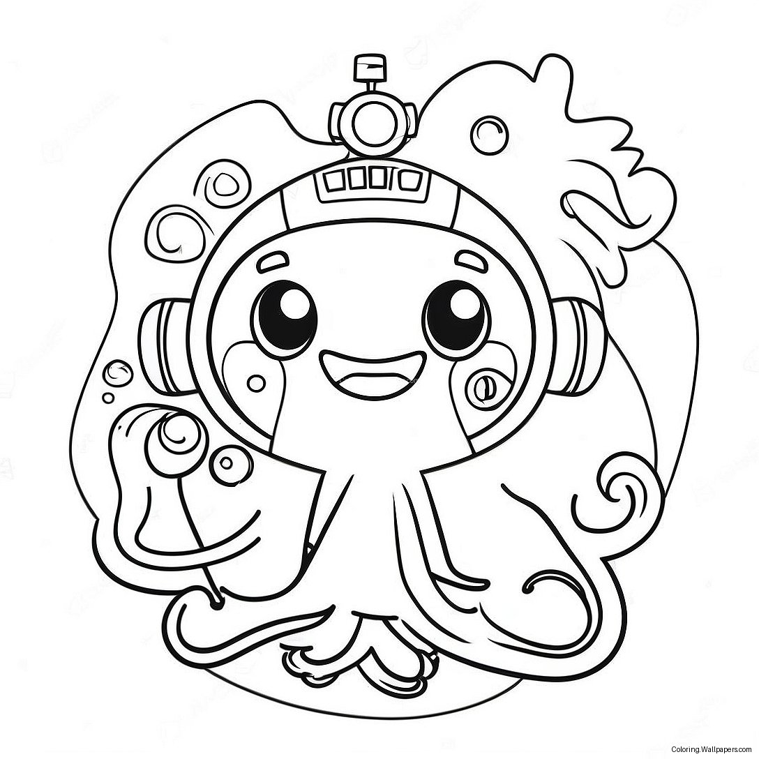 Seikkailullinen Vegimal Octonauts -Värityskuva 56612