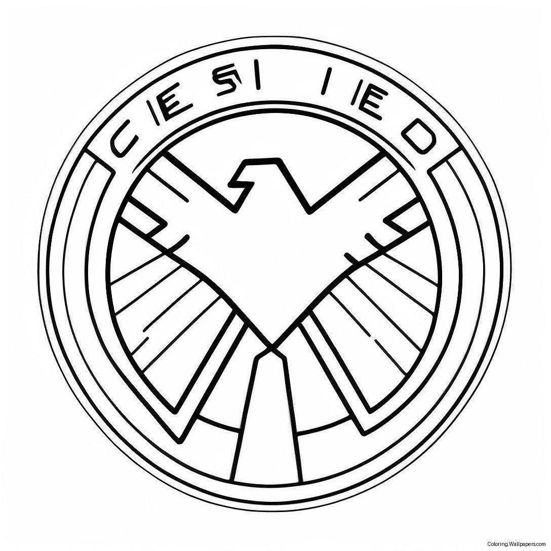 Agents Of Shield Logo Kleurplaat 47318