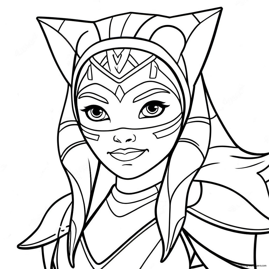 Ahsoka Tano Coloring Page 13408