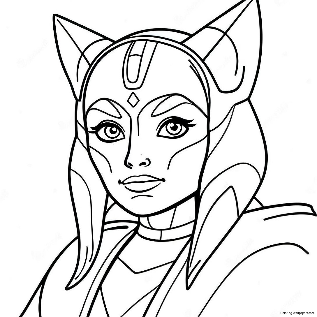 Page À Colorier Ahsoka Tano 32573